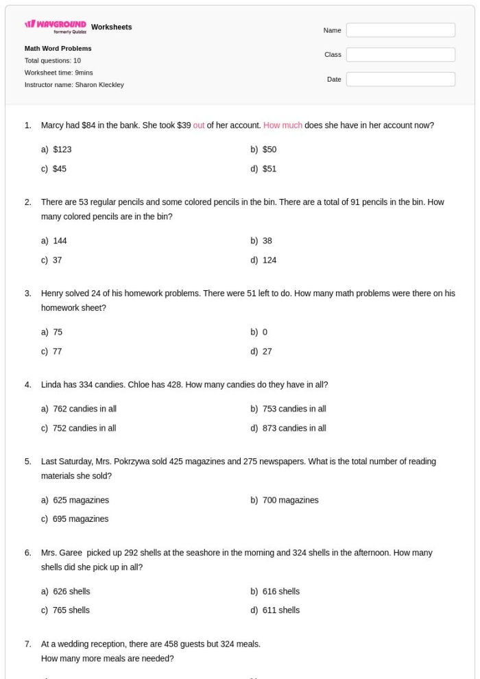 Engaging easy math word problems for first graders centered around soup recipes First grade math worksheet featuring easy word problems related to making soup