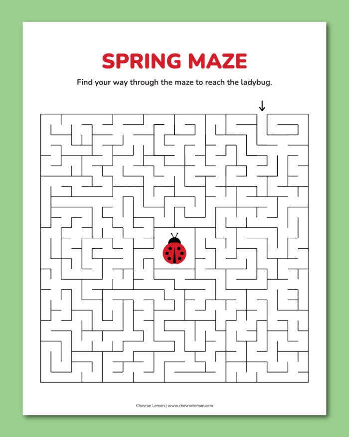 Bertie the Butterfly navigates a colorful Spring maze to find a flower for nectar. Help Bertie reach his goal in this engaging first-grade writing activity.