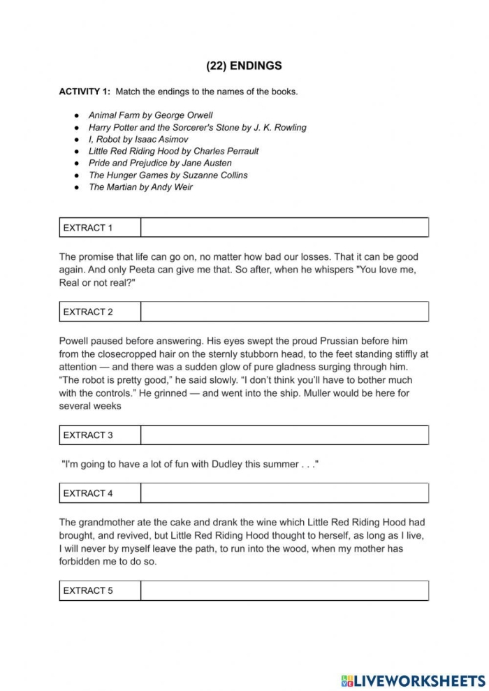 Choose the Best Ending worksheet for sequencing fiction texts in first grade First grade addition worksheet focusing on choosing the best ending for stories