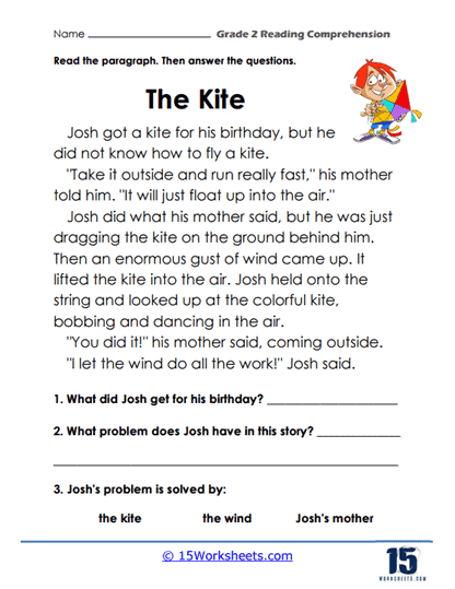 Reading Comprehension: Map That Story! worksheet for grade one students Worksheet for first graders to enhance reading comprehension through story mapping