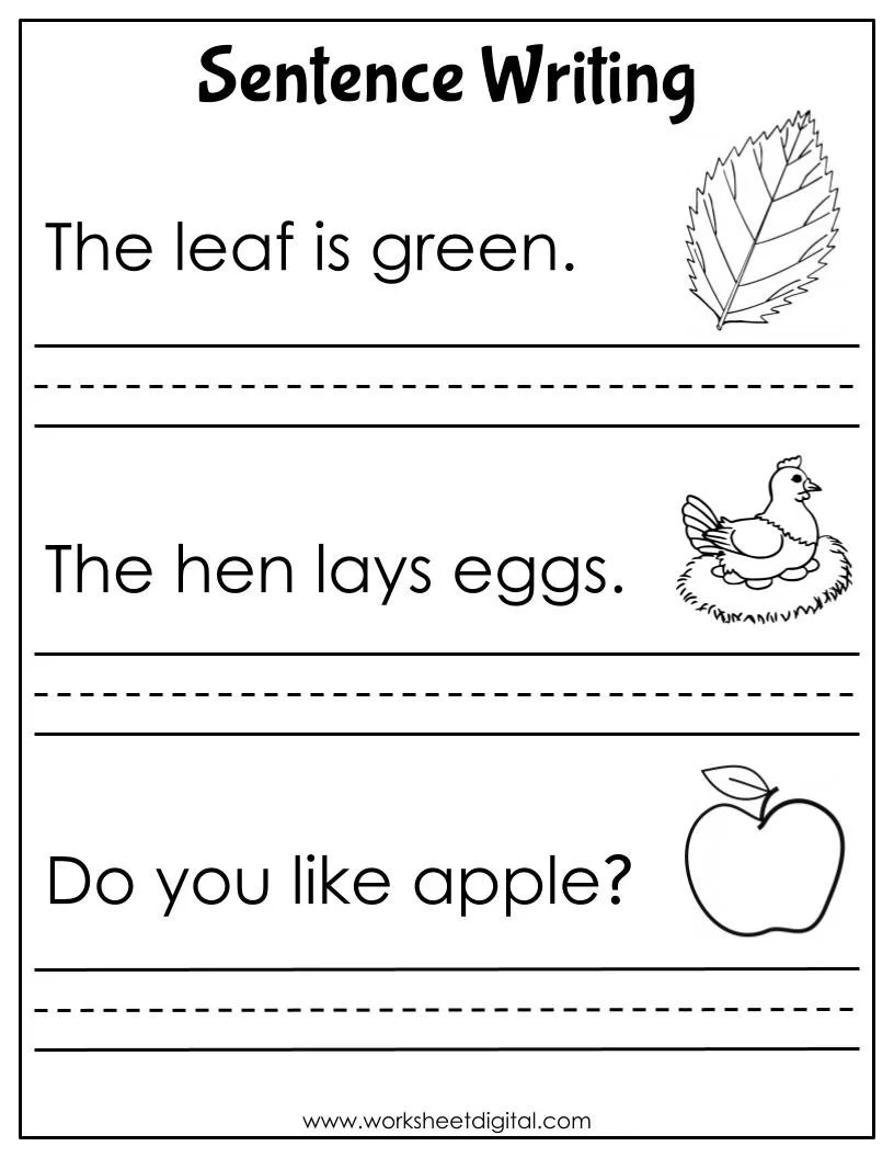 Beginning Grammar Building Sentences Worksheet Number 21 First grade worksheet for building sentences by identifying subjects and predicates