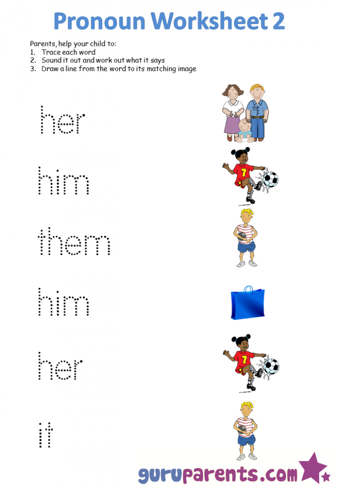 Subject Pronouns Practice Activity for Elementary Students with Bright Illustrations Colorful first grade worksheet showing subject pronouns with visual examples for young learners to practice grammar