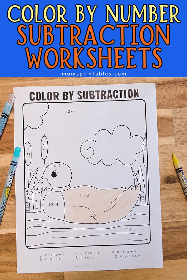 Elephant in need of color restoration through subtraction on a fun worksheet