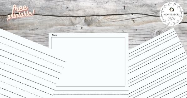 Lined handwriting paper worksheet designed for first graders to practice subtraction skills