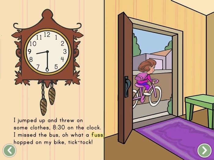 Showtime! worksheet for learning to tell time in first grade First grade students practicing telling time by drawing clock hands on a worksheet