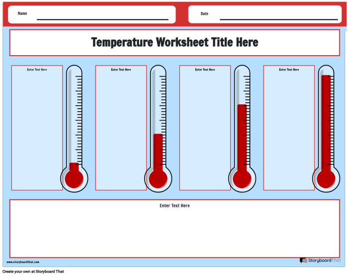 Engaging worksheet for young learners on temperature reading skills First graders learning to read thermometers in the What's the Temperature? worksheet