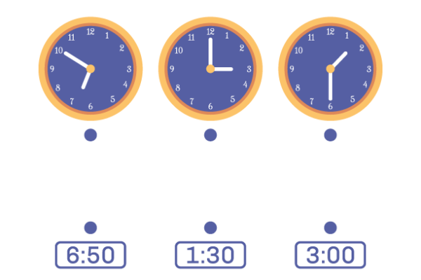 Social Studies Skills worksheet for First Grade First grade worksheet for matching clock faces to written times, perfect for practicing time-telling skills. Match the Clock II worksheet for first graders to enhance their social studies skills.