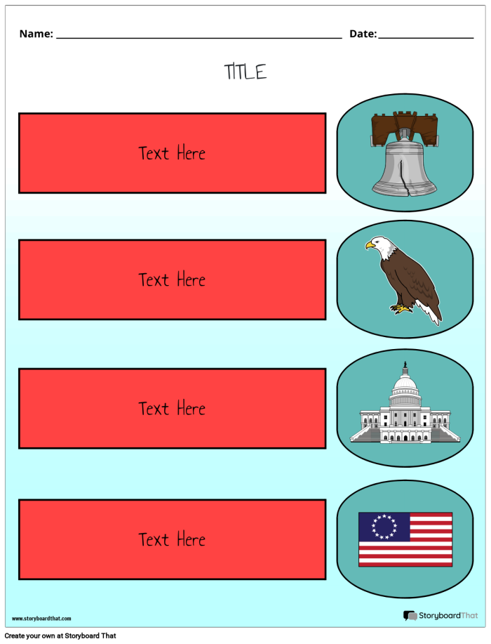Worksheet featuring United States symbols designed for first graders. Engaging activity to help kids learn about important national symbols.