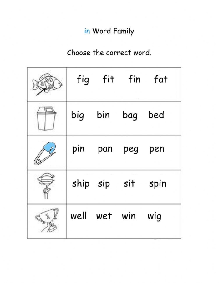 Colorful -ot word family worksheet designed for first graders to enhance vocabulary skills