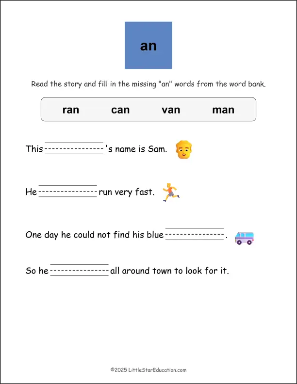 First grade student enjoying an engaging -ot word family worksheet for vocabulary building