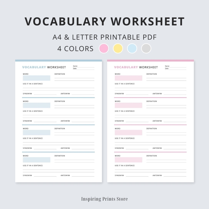 Vocabulary practice test worksheet for first graders to enhance spelling skills