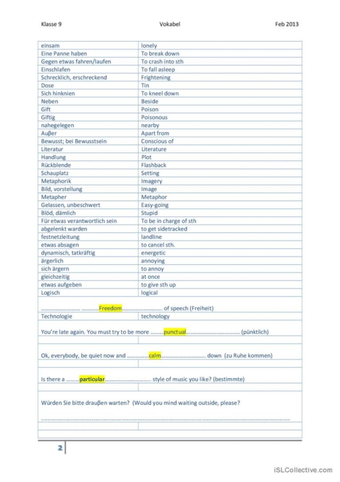Vocabulary practice test worksheet for first graders focusing on spelling skills