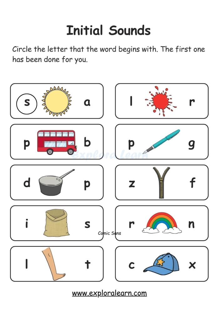 Vowel Sounds evaluation sheet for first grade phonics skills Phonics Practice Test worksheet focusing on identifying vowel sounds for first graders