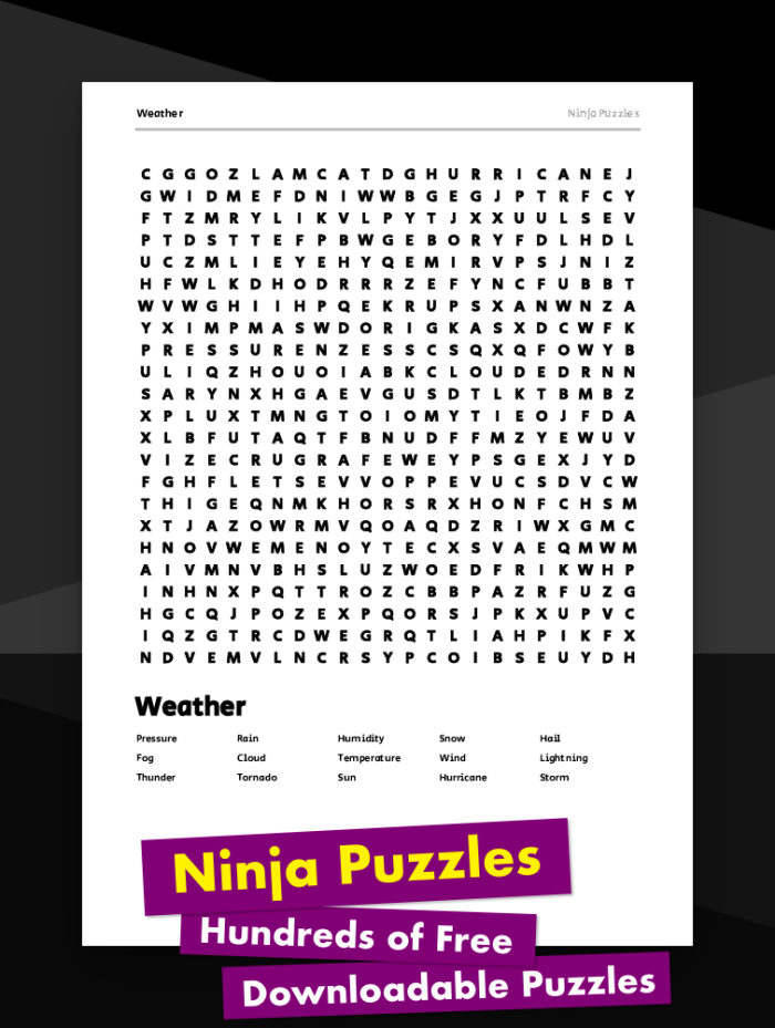 First grade weather word search worksheet for climate vocabulary practice
