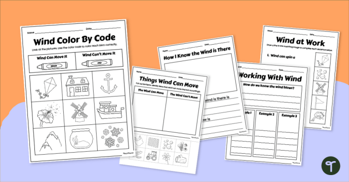 Numbers and Counting worksheet for First Grade First grade students explore the concept of wind in this engaging earth science worksheet. Worksheet image illustrating wind concepts for young learners.