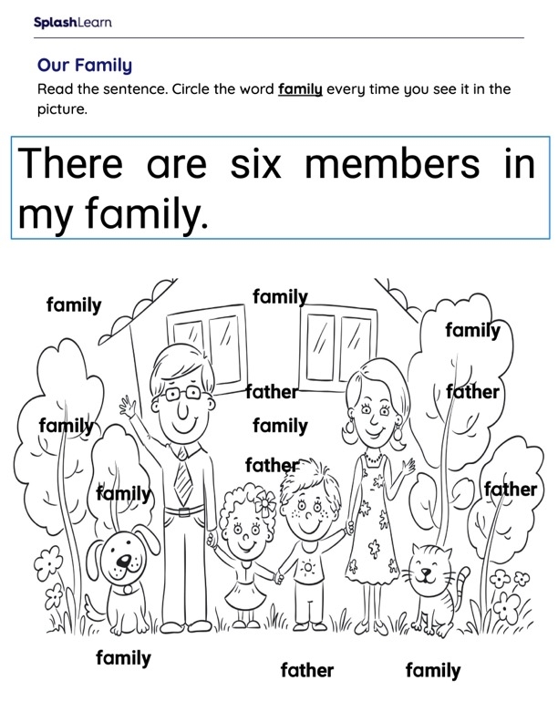 Worksheet showcasing the -ot word family activities for first graders