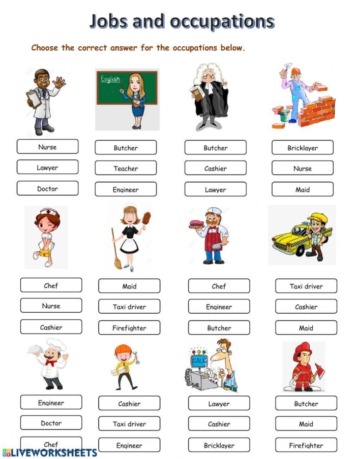 Different Types of Jobs Worksheet for First Grade Data and Graphing Lesson 21 First grade worksheet where students draw and describe three different professional roles