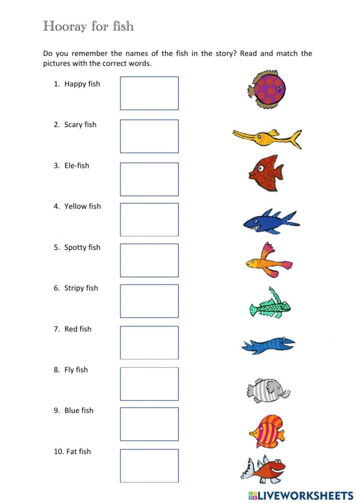 Fish Frenzy tracing activity worksheet 11 for preschool learners Pre-K worksheet with fish swimming through curved tracing lines for alphabet practice