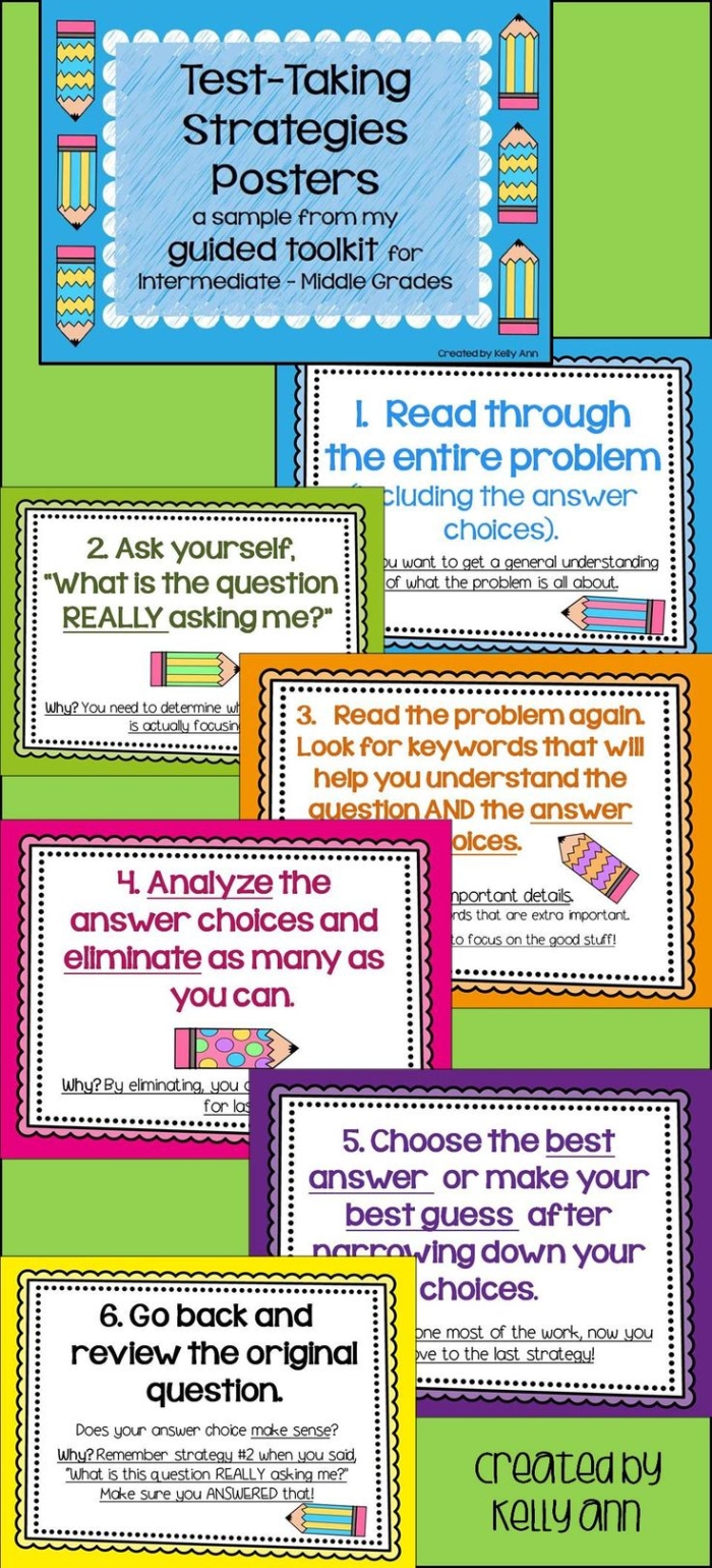 Five Tips for Calmer Test-Taking Worksheet for Young Learners Worksheet with five tips for staying calm during test-taking for kindergarten students