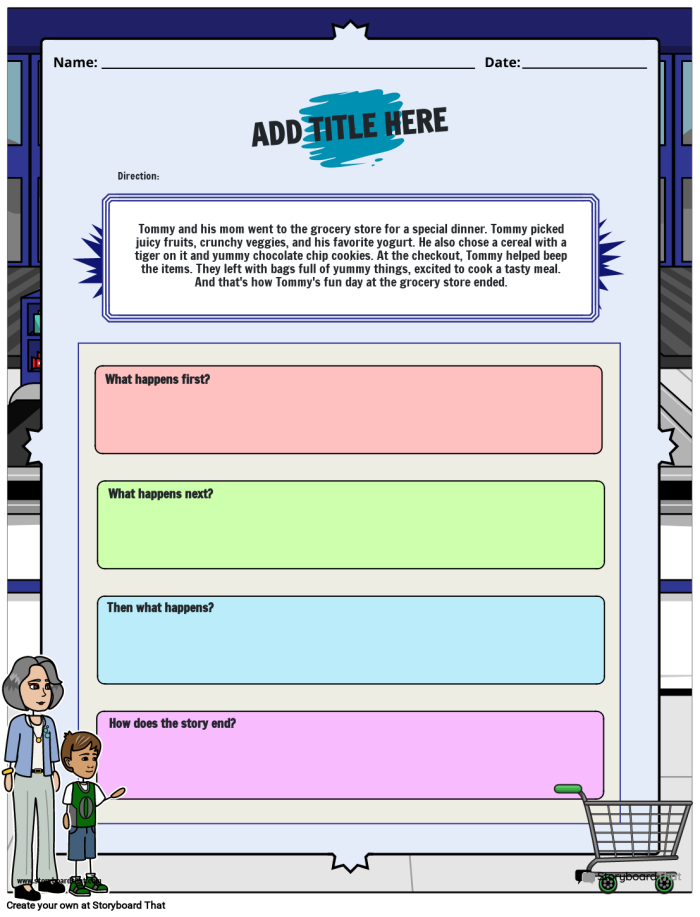 Five Finger Story Sequencing worksheet for organizing story elements in second grade