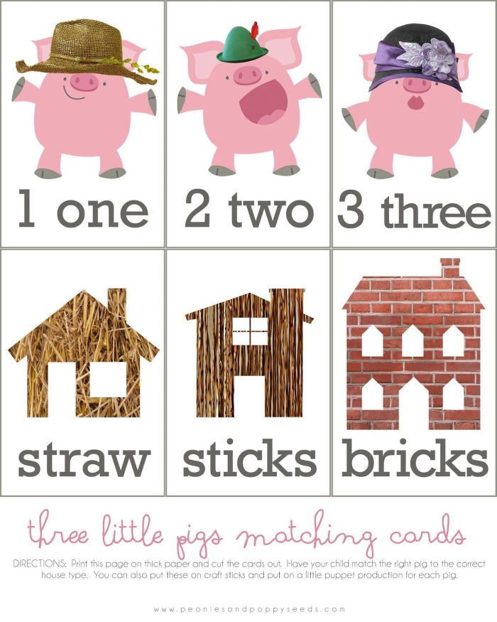 Worksheet featuring a poem and questions for young learners Five Little Pigs worksheet for kindergarten reading comprehension activities