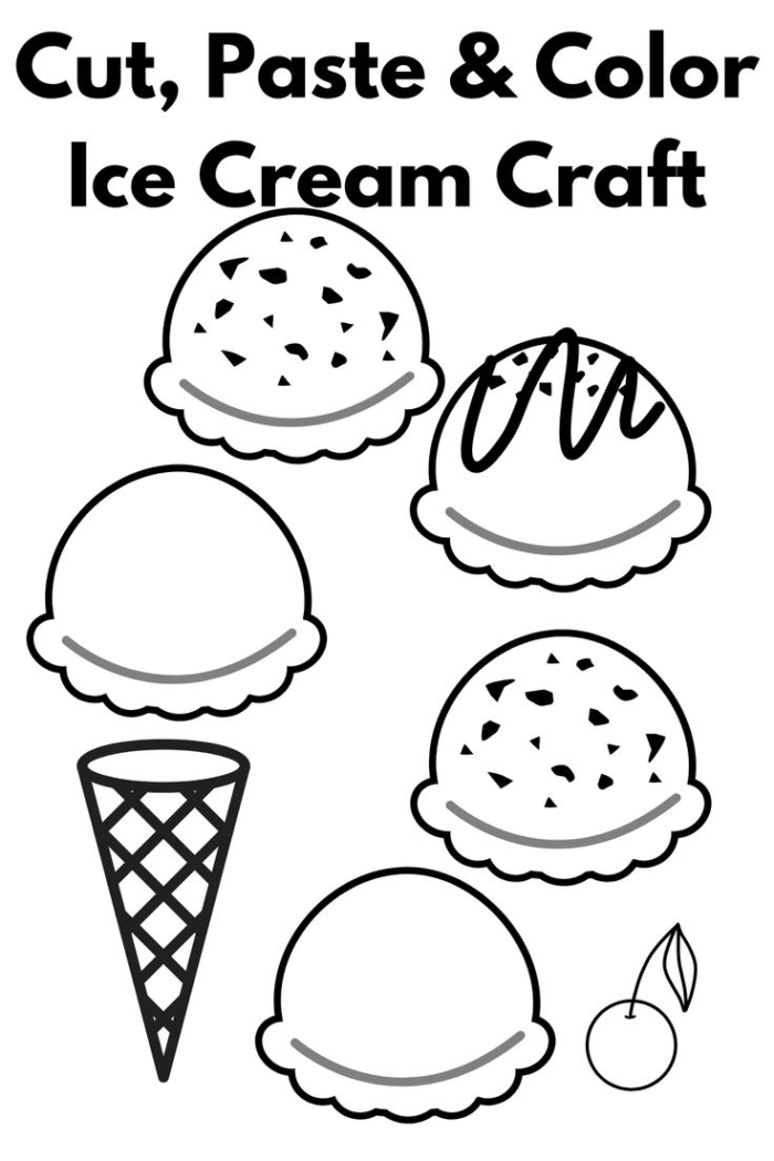 Second grade worksheet for fixing ice cream shop sentences with punctuation and capitalization practice