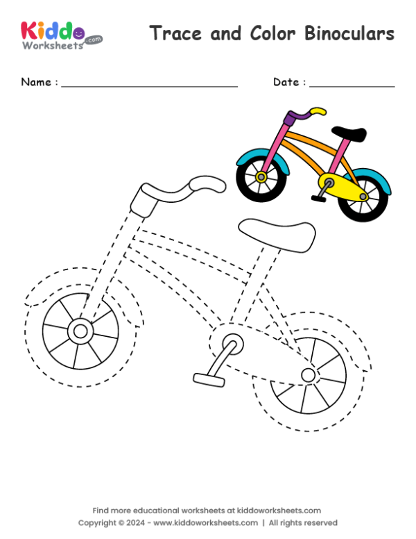 Fix the Sentences: Bicycle Ride worksheet for enhancing writing skills Worksheet image illustrating a bike ride with sentences to correct for first graders