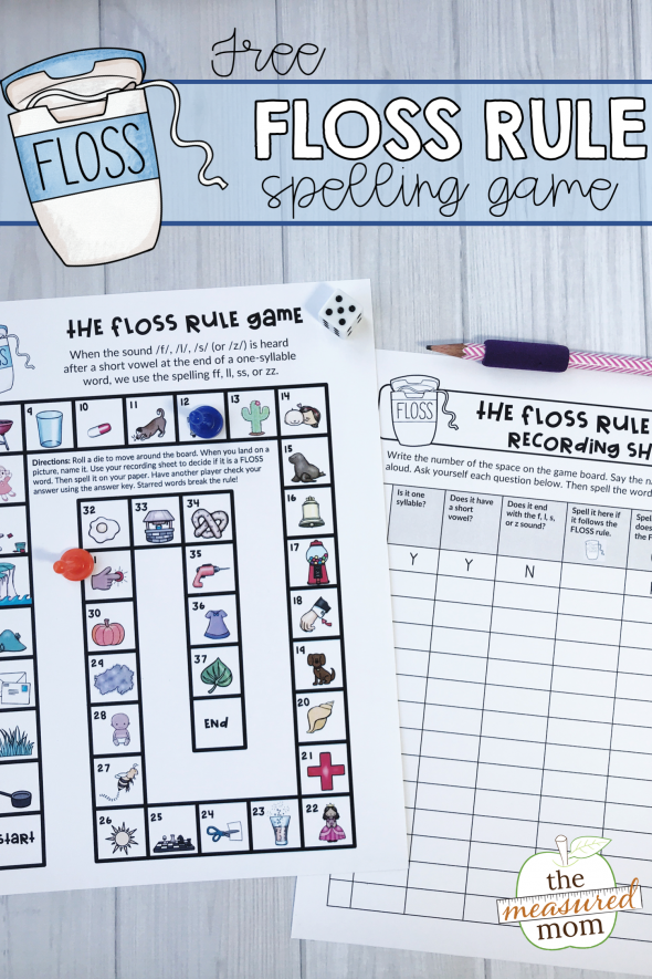 Educational activity sheet to help students practice the FLOSS rule in writing FLOSS Words worksheet for second graders focusing on double letter identification