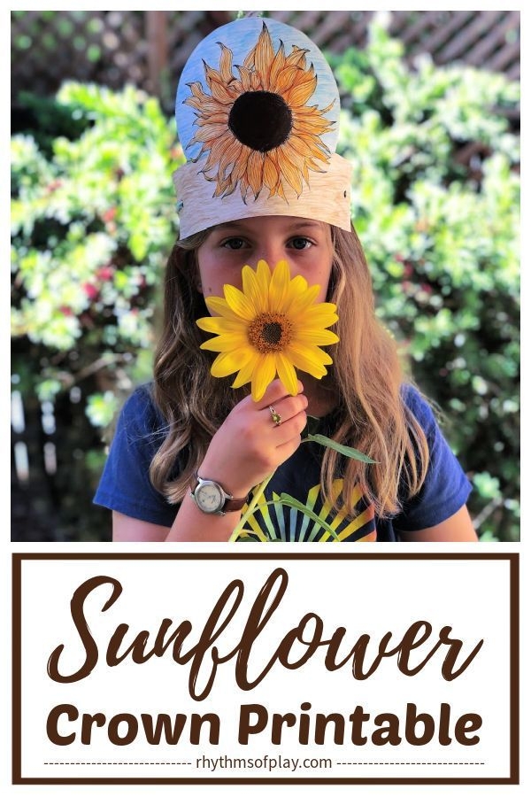 Colorful flower crown worksheet for first graders to explore geometry concepts
