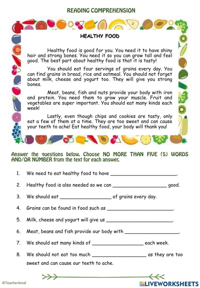 Reading worksheet for Fourth Grade Food Webs Reading Comprehension worksheet for fourth graders focusing on ecology concepts. Engaging multi-page activity to enhance reading skills and understanding of food webs.