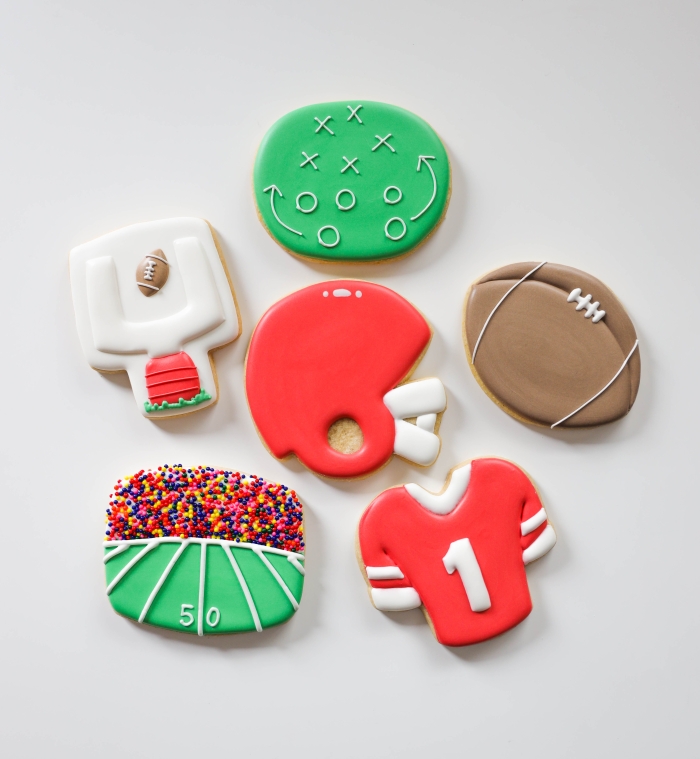 Third Grade Division Activity: Football Cookie Measurement Worksheet Football Cookie Measurement worksheet for third graders measuring cookie sizes