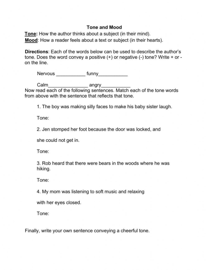 Formal Writing Tone Practice Worksheet for Sixth Grade Students Sixth grade worksheet featuring tips and exercises for practicing formal tone in nonfiction writing