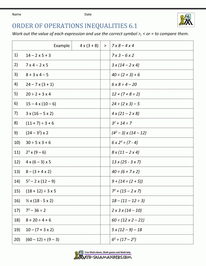 Worksheet featuring the Four in a Row: Mixed Operations math game for third graders