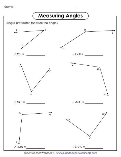 Students engaged in measuring and classifying angles on a worksheet with protractors