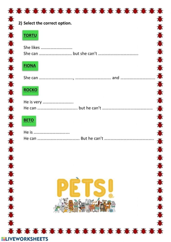 Fourth grade student reading an educational worksheet about animal inference skills