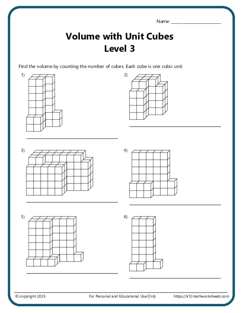 Find the Area of a Rectangle: Level 2 Geometry Worksheet for Kids Worksheet showing calculations for the area of seven rectangles for fourth graders