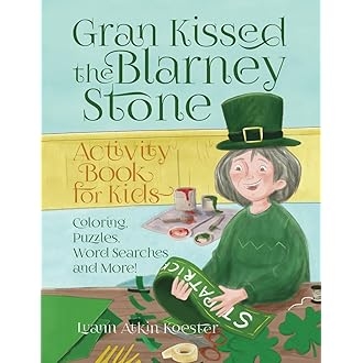 A fourth-grade student engages with the Blarney: A Game of Deception worksheet, exploring the legend of the Blarney Stone. Worksheet image illustrating the rules and gameplay of the fun deception game for kids.