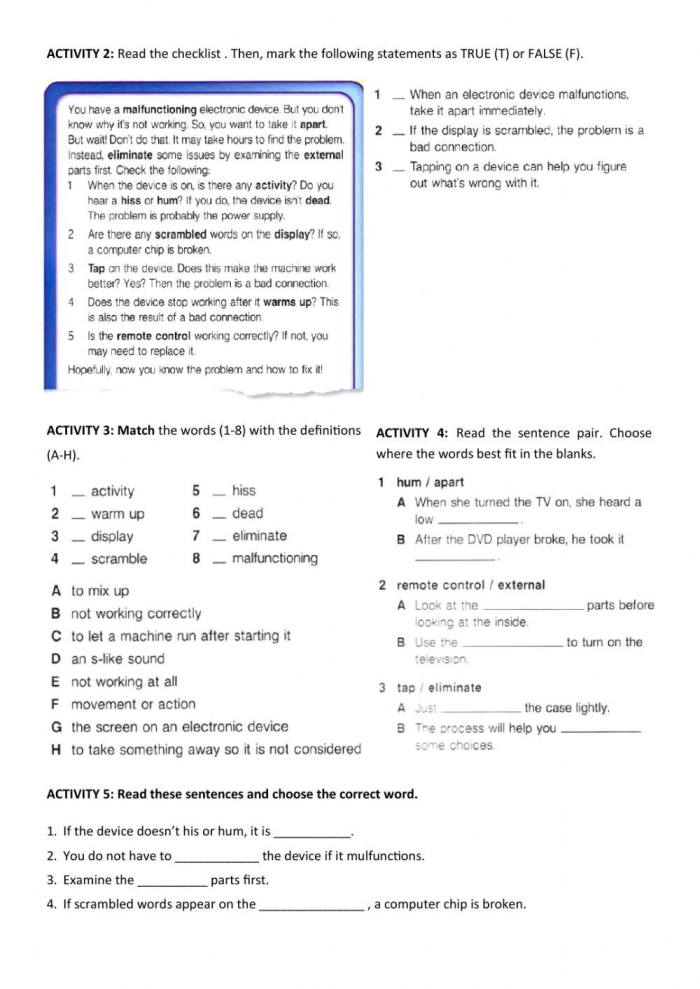 Phonics worksheet for Fourth Grade Worksheet for fourth graders focused on understanding circuits and electricity concepts. Engaging activity to enhance skills related to how circuits function.