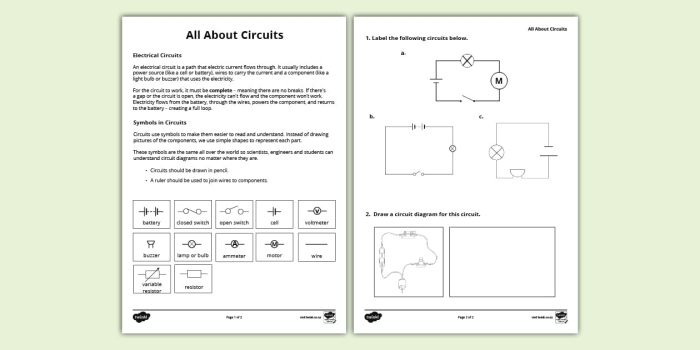 All About Circuits Worksheet for Phonics Practice Worksheet for fourth graders focused on circuits and electricity concepts