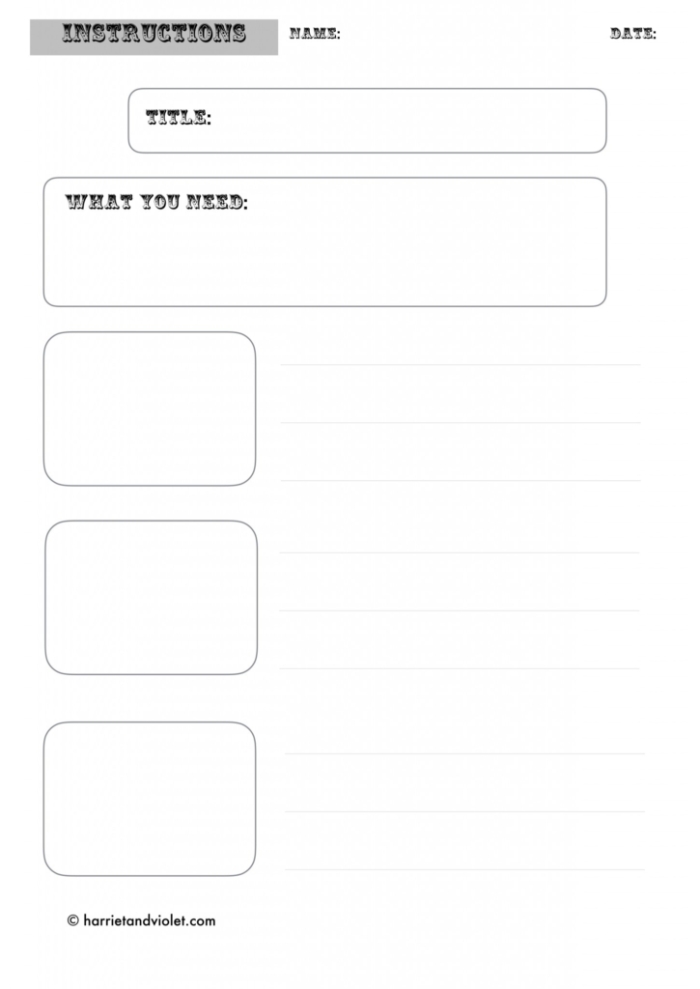 Writing Instructions worksheet for fourth graders focusing on clarity and conciseness in "how to" tasks