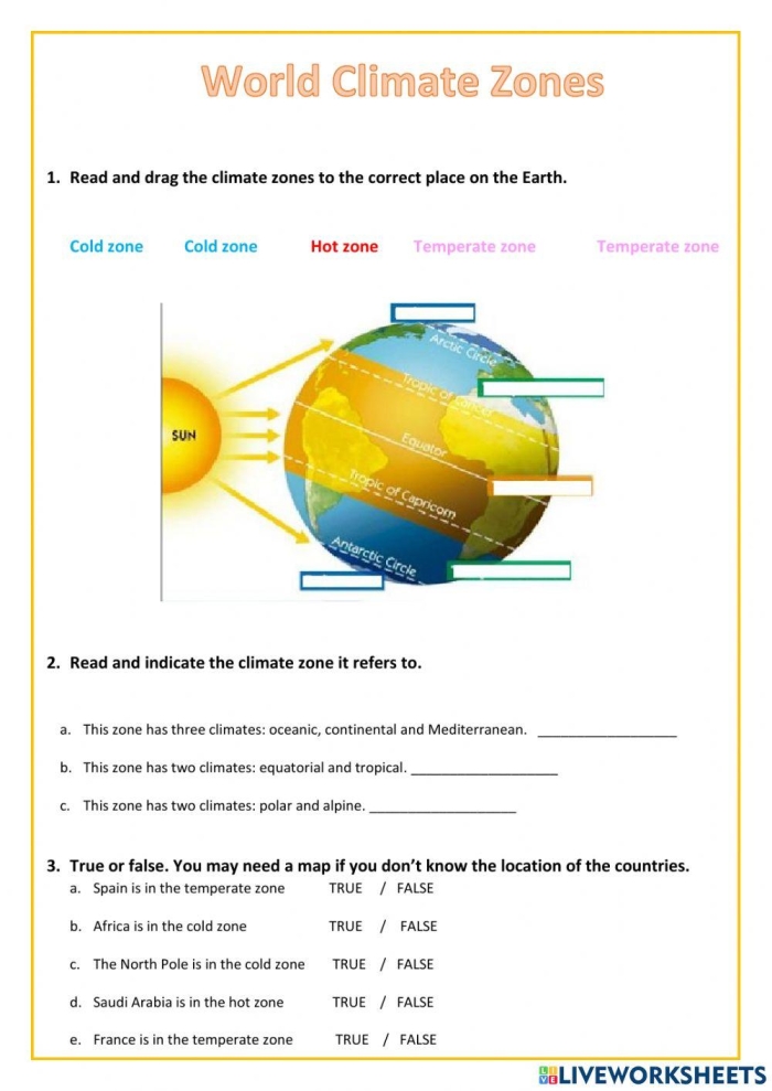 Ratios and Proportions worksheet for Fourth Grade Climate Map worksheet illustrating the diverse climates across Africa for fourth graders. Educational resource for understanding climate patterns and their significance.