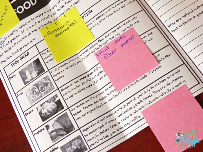 Engaging exercise to enhance close reading skills through annotations Chocolate-themed close reading annotations worksheet for fourth graders