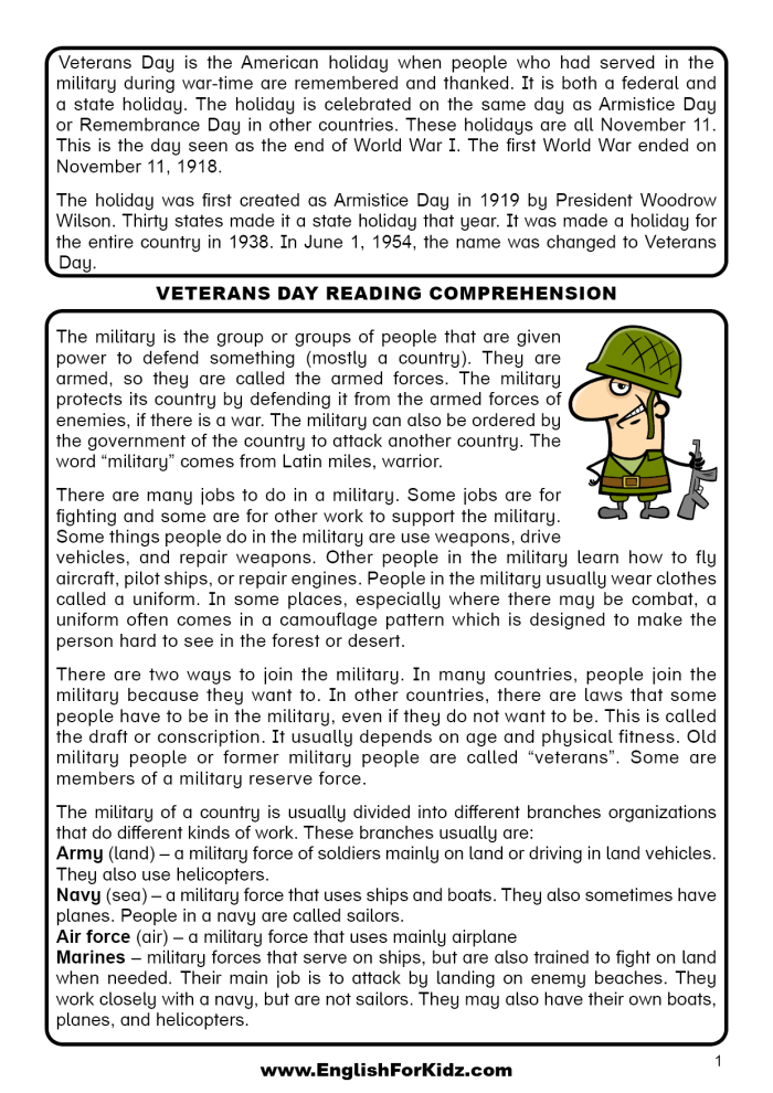 Worksheet titled "Compare and Contrast: Memorial Day, Labor Day, and Veterans Day" for reading comprehension Fourth grade students engage with a worksheet comparing Memorial Day, Labor Day, and Veterans Day