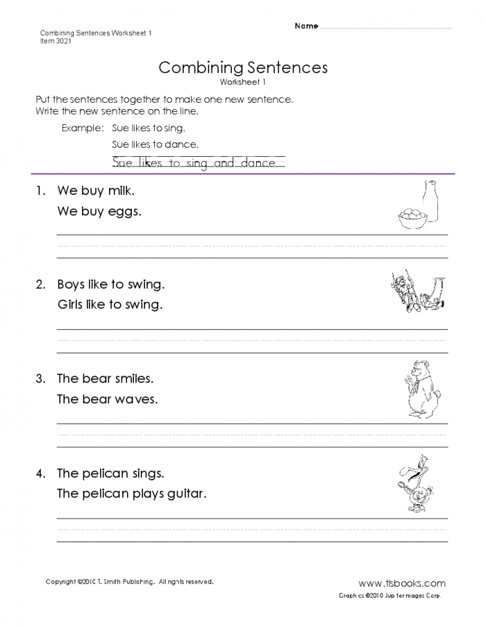 Conjunctions The Cure for Your Run-ons Grammar Worksheet 20 A fourth grade student using a pencil to correct run-on sentences with conjunctions on a worksheet