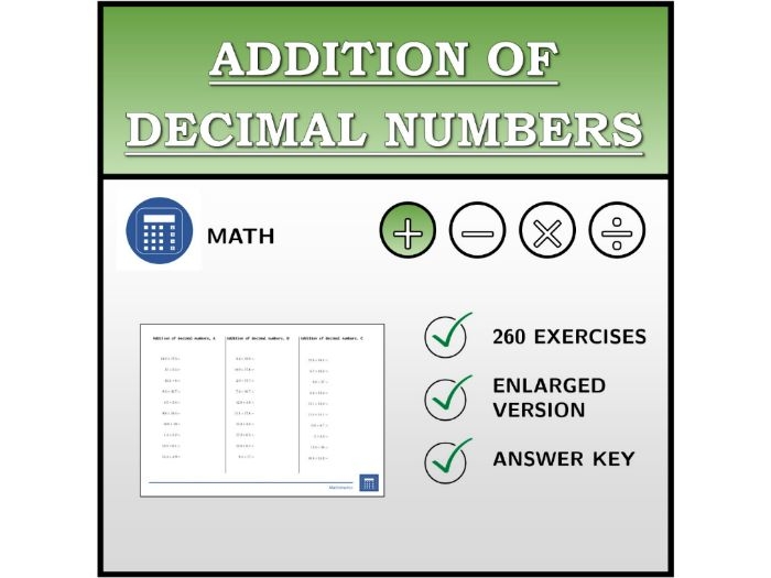 Fourth grade students adding decimal numbers to the hundredths place on a colorful practice worksheet
