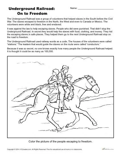 Fourth grade students learning about Underground Railroad freedom songs through a decimal math worksheet