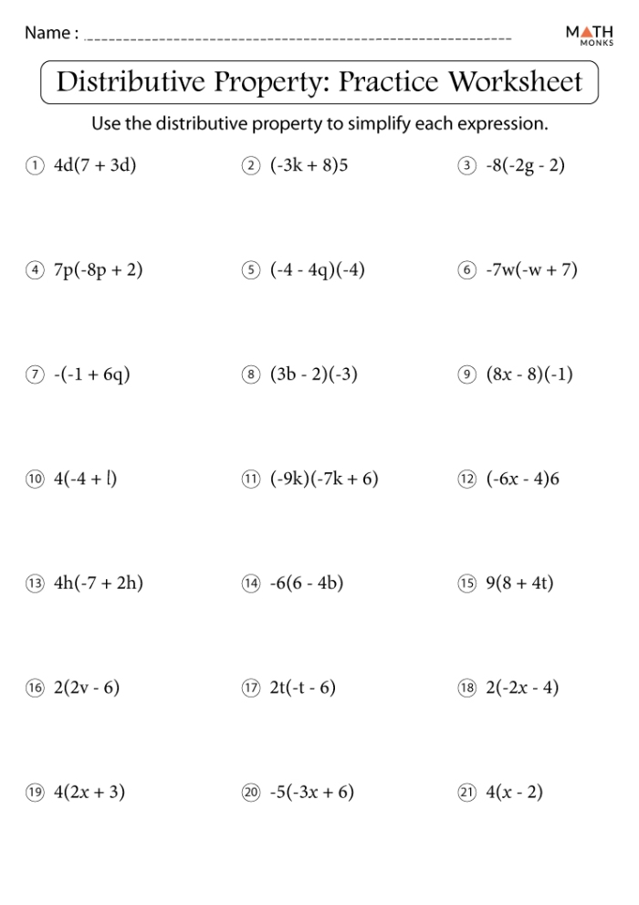 Fourth grade students practicing the distributive property by breaking apart multiplication problems into smaller parts