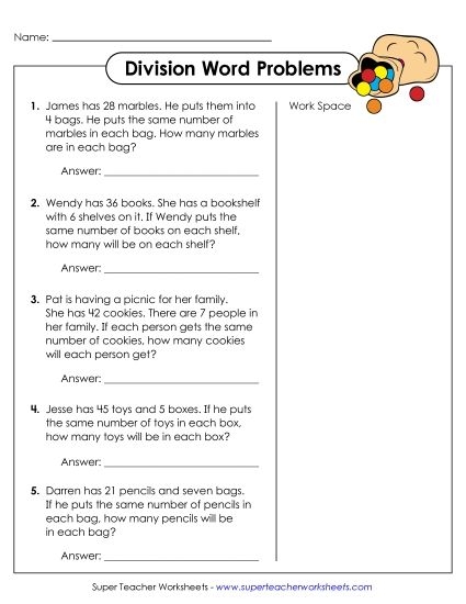 Fourth grade students practice advanced division problems with this life science themed math worksheet