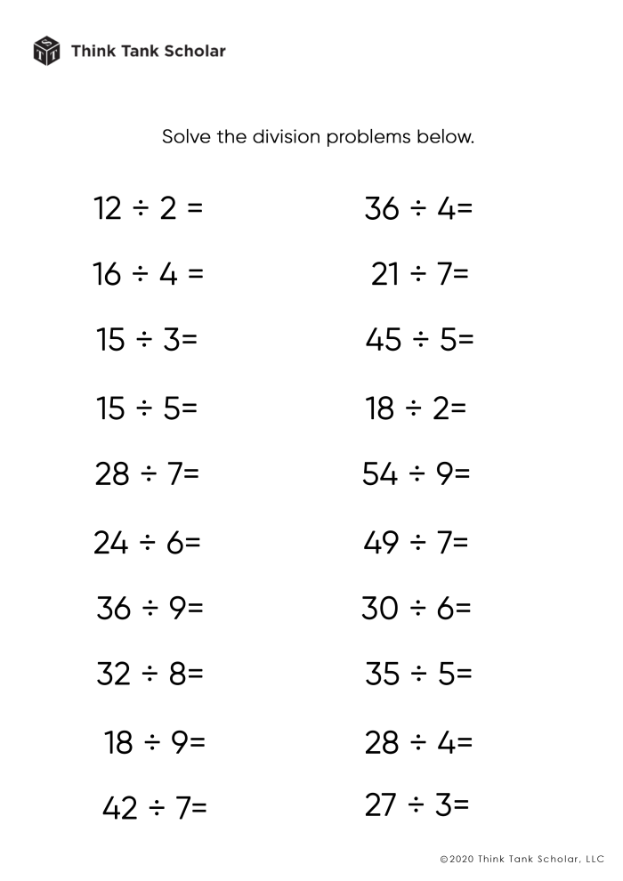 Division Terms Worksheet Number 18 for Fourth Grade Math Practice Fourth grade students practicing division terms and symbols on a worksheet