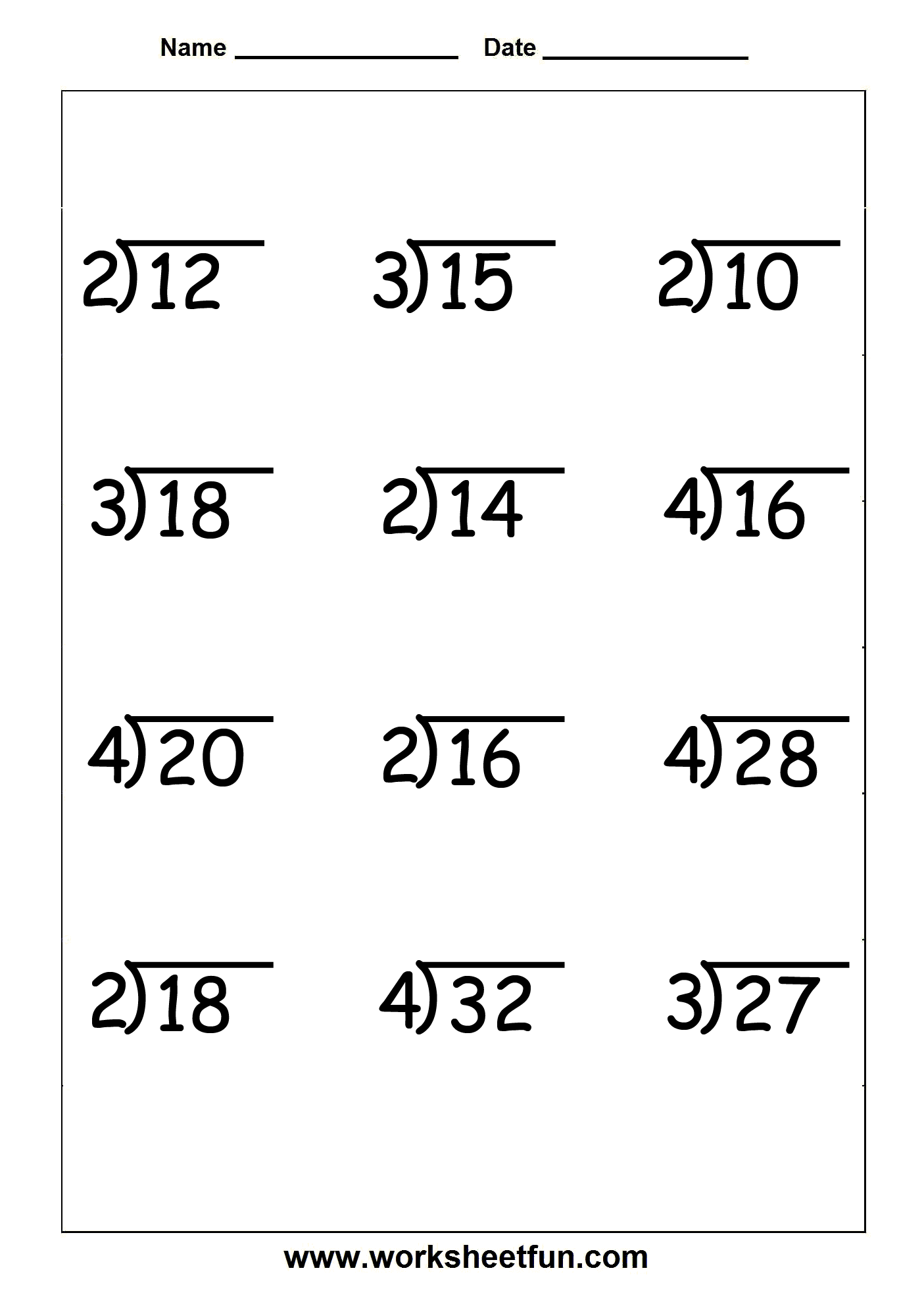 Division Symbols and Terms Learning Activity for Elementary Students Fourth grade division terms worksheet showing key symbols and vocabulary for division fundamentals
